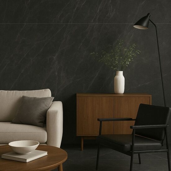 60×120 cm Toscana Nero / Carving (~225 SEK/m²)